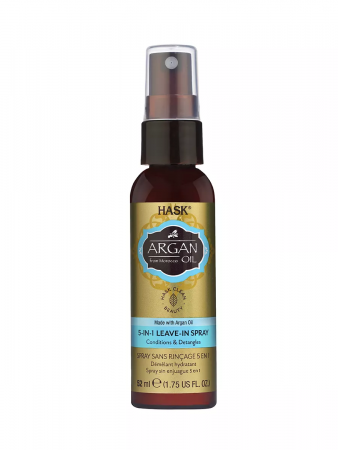 Спрей несмываемый 5-в-1 с аргановым маслом Hask Argan Oil Repairing 5 In 1 Leave-In Conditioner, 52 мл.